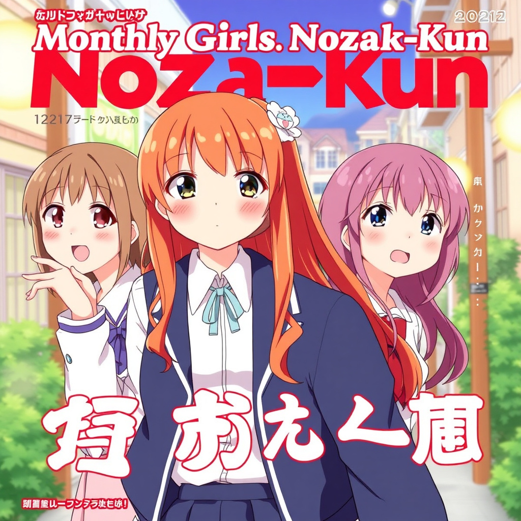 Monthly Girls' Nozaki-kun anime cover